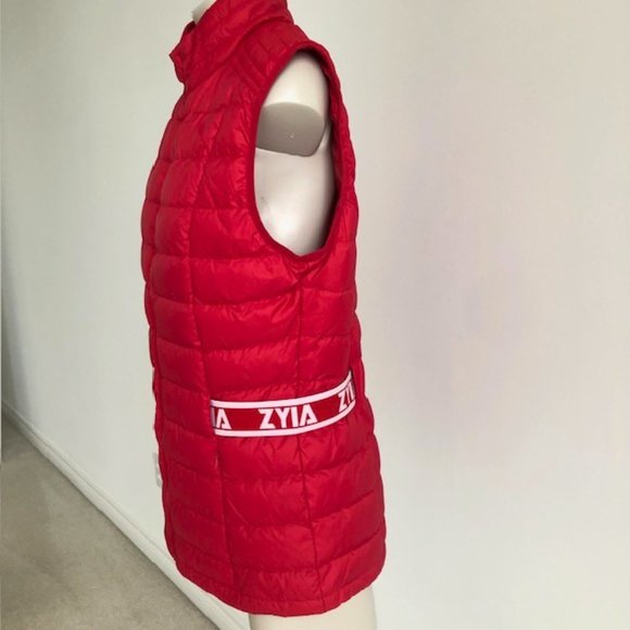SALE 2 for $26 / 3 for $33 - Zyia Red Alpine Down Vest / Puffer Size Large - Picture 4 of 10
